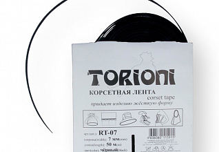 Регилин черный 7мм "TORIONI" / "BLITZ" RT-07