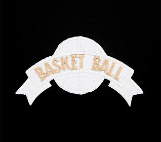 Термоаппликация "Basketball" белый