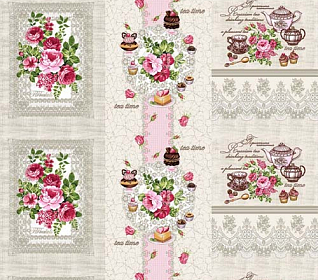 Вафельная 10921/1 Чаепитие ш.150 см ЗнакТекс