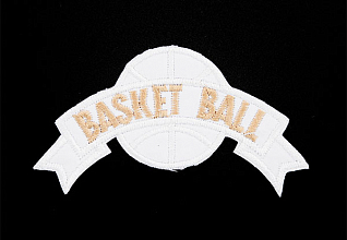 Термоаппликация "Basketball" белый